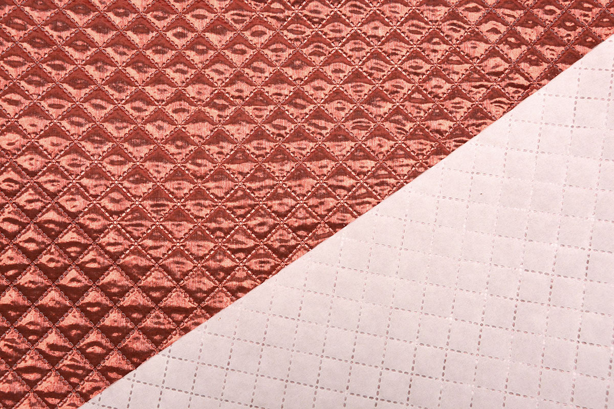 Foil Embossing Copper Red Boelens Modestoffen