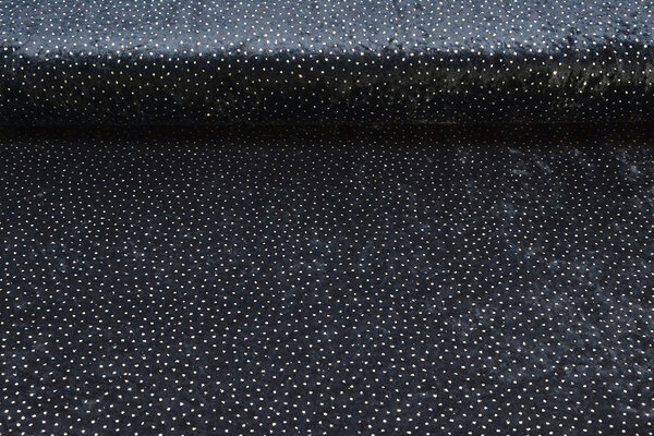 Velours with Glitter Navy Blue Velours with Glitter Navy Blue