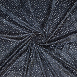 Samt mit Glitzer Marineblau Samt mit Glitzer Marineblau