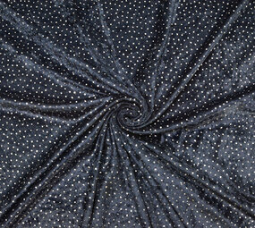 Samt mit Glitzer Marineblau Samt mit Glitzer Marineblau