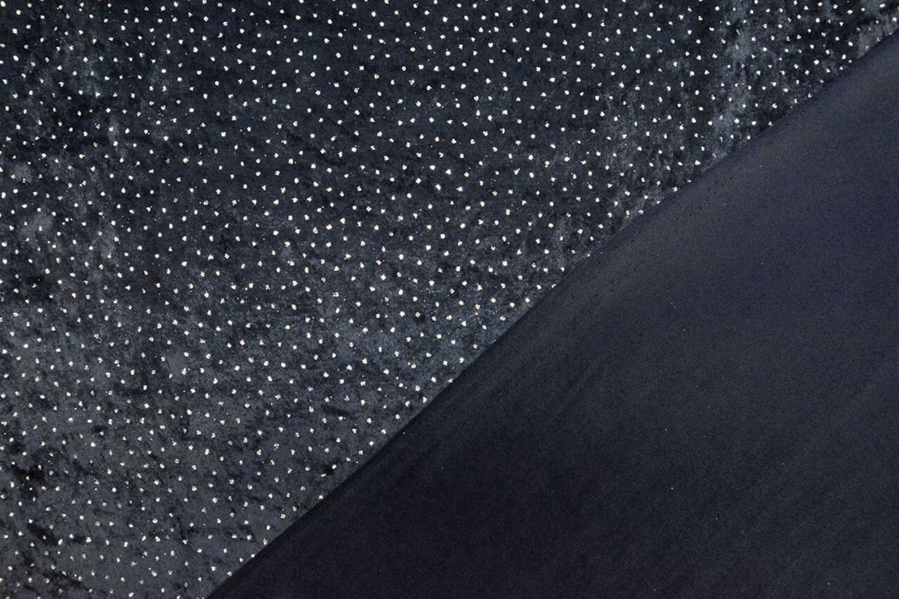 Velluto con Glitter Blu Navy Velluto con Glitter Blu Navy