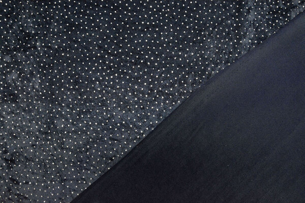 Samt mit Glitzer Marineblau Samt mit Glitzer Marineblau