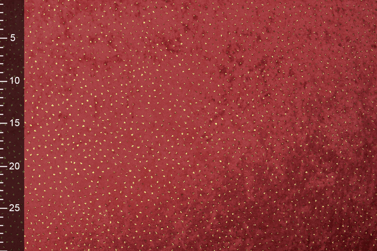 Samt mit Glitzer Rot