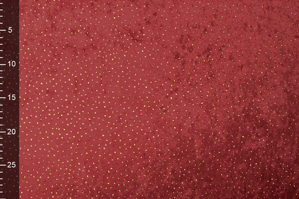 Velours with Glitter Red