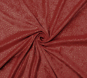 Samt mit Glitzer Rot