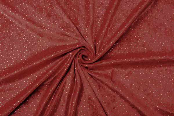 Samt mit Glitzer Rot