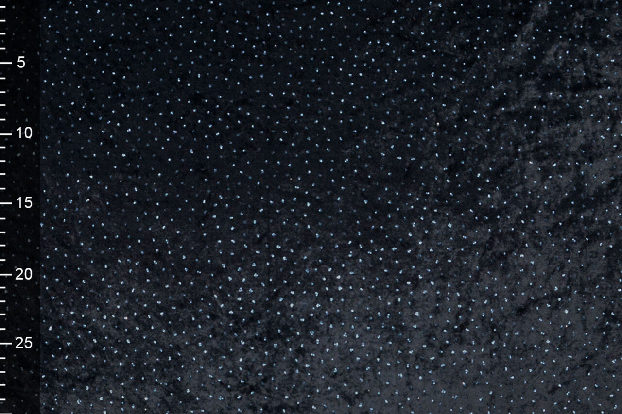 Samt mit Blauem Glitzer Marineblau