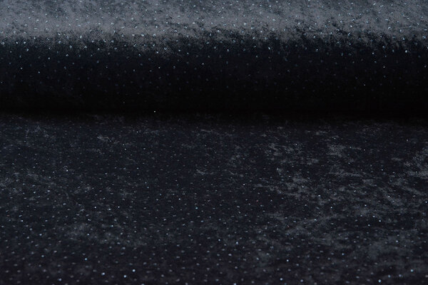 Velours avec Blauwe Paillettes Bleu Marine Velours avec Blauwe Paillettes Bleu Marine