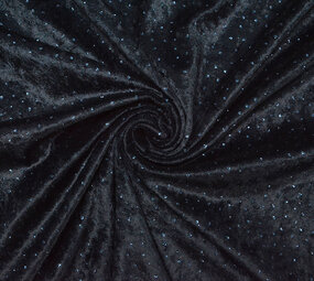Velluto con Blu Glitter Blu Navy Velluto con Blu Glitter Blu Navy