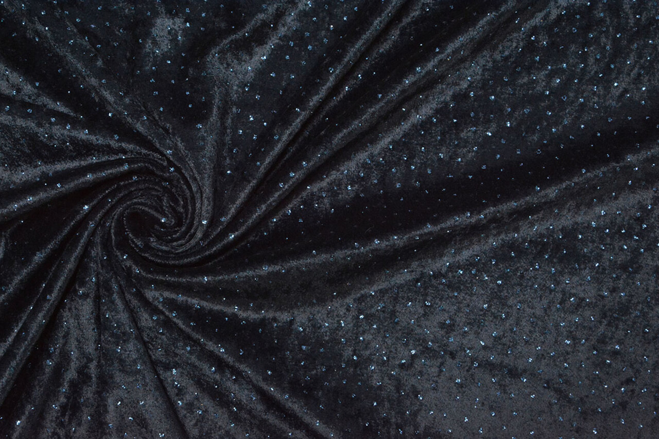 Velours with Blue Glitter Navy Blue Velours with Blue Glitter Navy Blue
