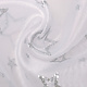 Luxury Organza  Stars Silver White