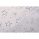 Luxe Organza Estrellas Plateado Blanco