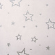 Luxury Organza  Stars Silver White