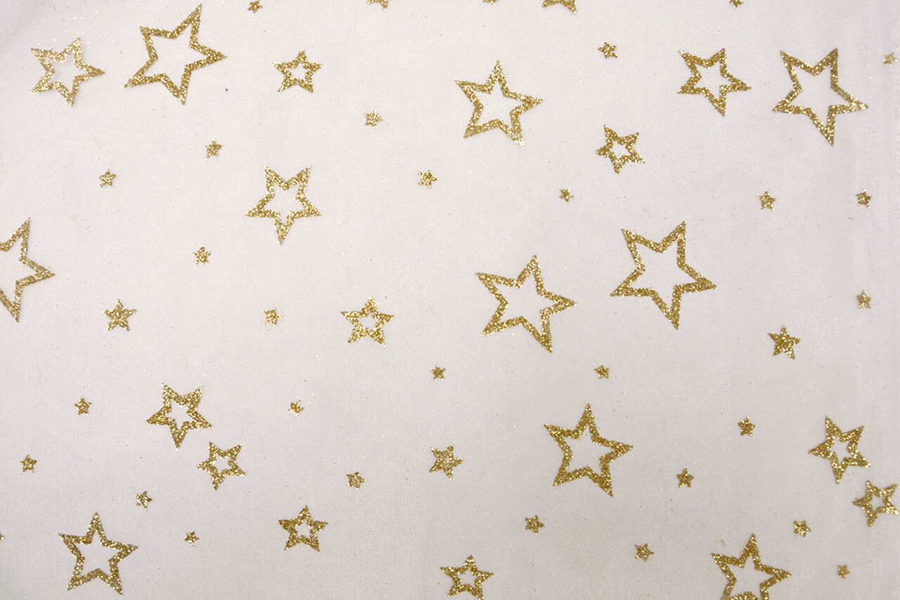 Luxe Organza Sterren Goud