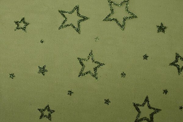 Luxe Organza Estrellas Verde