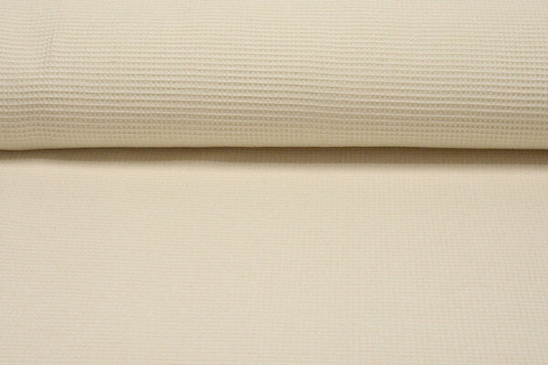 Oeko-Tex® Leinen Waffelpiqué Baumwolle Creme Oeko-Tex® Leinen Waffelpiqué Baumwolle Creme