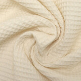 Oeko-Tex®  Leinen Waffelpiqué Baumwolle Creme Oeko-Tex®  Leinen Waffelpiqué Baumwolle Creme