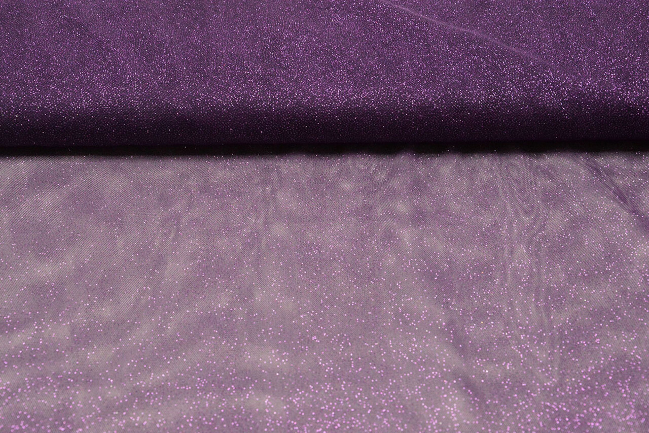 Fijne Tule met Glitter Paars Fijne Tule met Glitter Paars