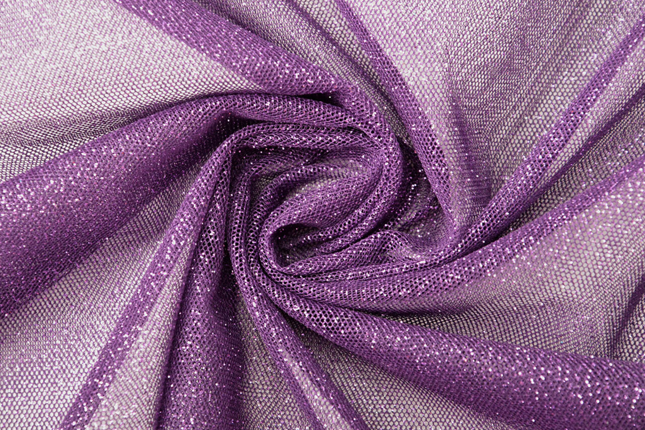 Fina Tul con Purpurina Morado Fina Tul con Purpurina Morado