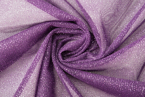 Fine Tulle with Glitter Purple Fine Tulle with Glitter Purple