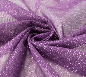 Fijne Tule met Glitter Paars Fijne Tule met Glitter Paars