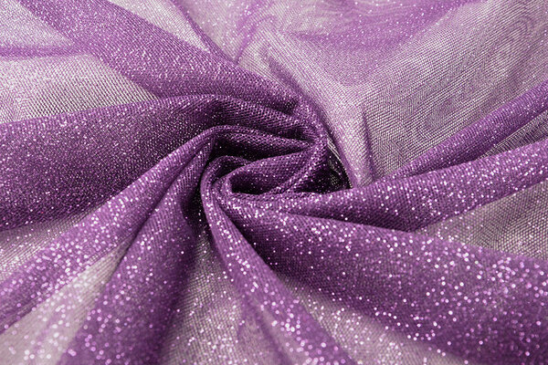 Fijne Tule met Glitter Paars Fijne Tule met Glitter Paars