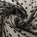Fine Tulle Little Dots Black Fine Tulle Little Dots Black