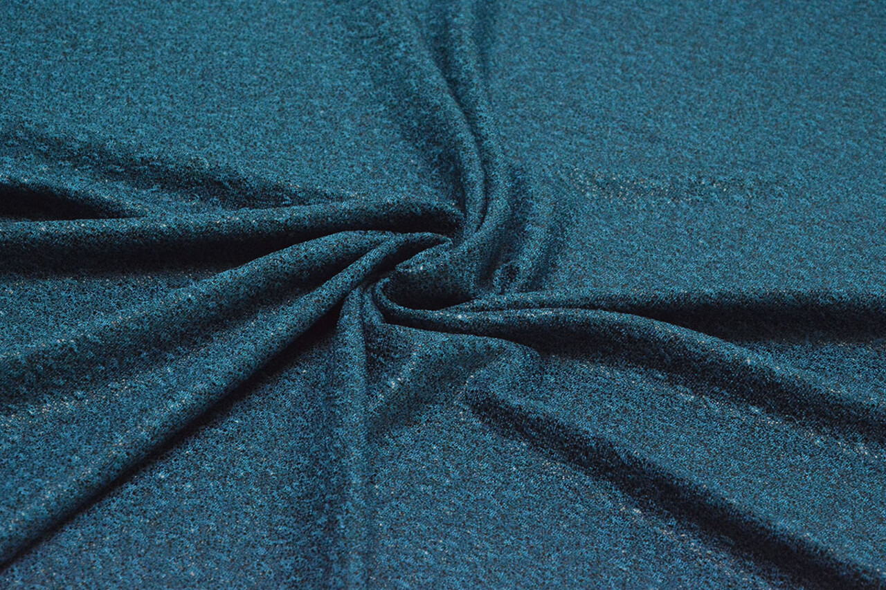 Gebreide Jersey Vlok Petrol Blauw Gebreide Jersey Vlok Petrol Blauw