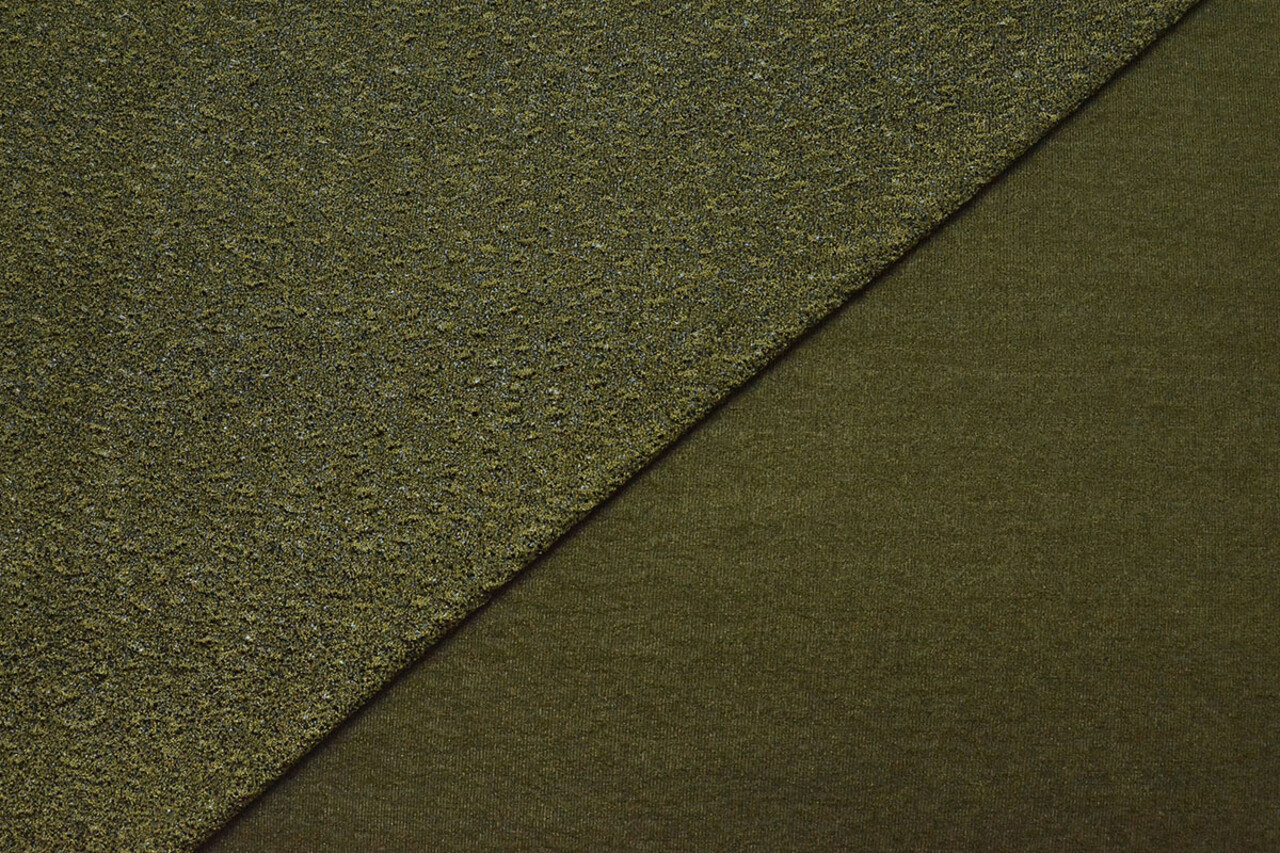 Knitted Jersey Flake Moss Green Knitted Jersey Flake Moss Green