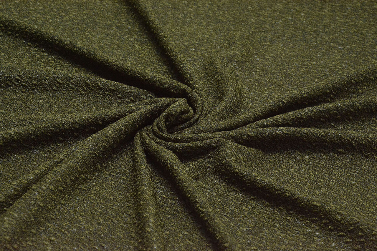 Knitted Jersey Flake Moss Green Knitted Jersey Flake Moss Green