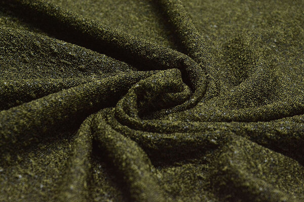 Knitted Jersey Flake Moss Green Knitted Jersey Flake Moss Green