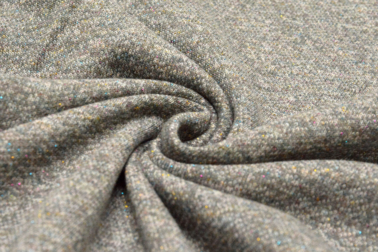French Terry Sweatshirt Multicolor Grau Taupe