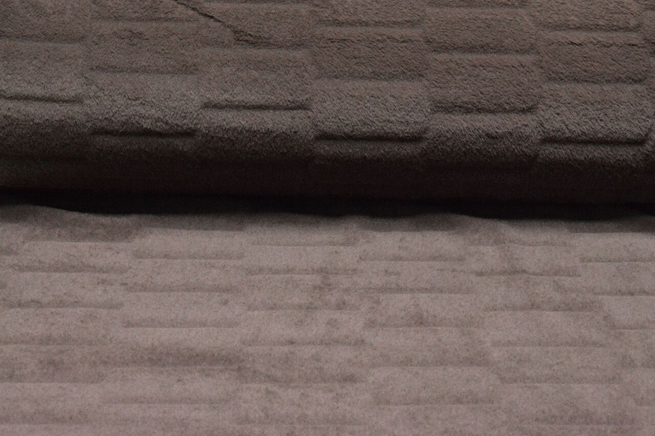 Kurz Zottelplüsch  Mex Braun Mauve