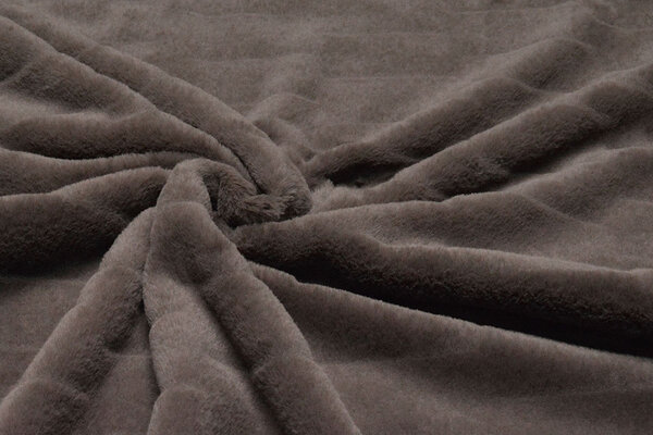 Kurz Zottelplüsch  Mex Braun Mauve