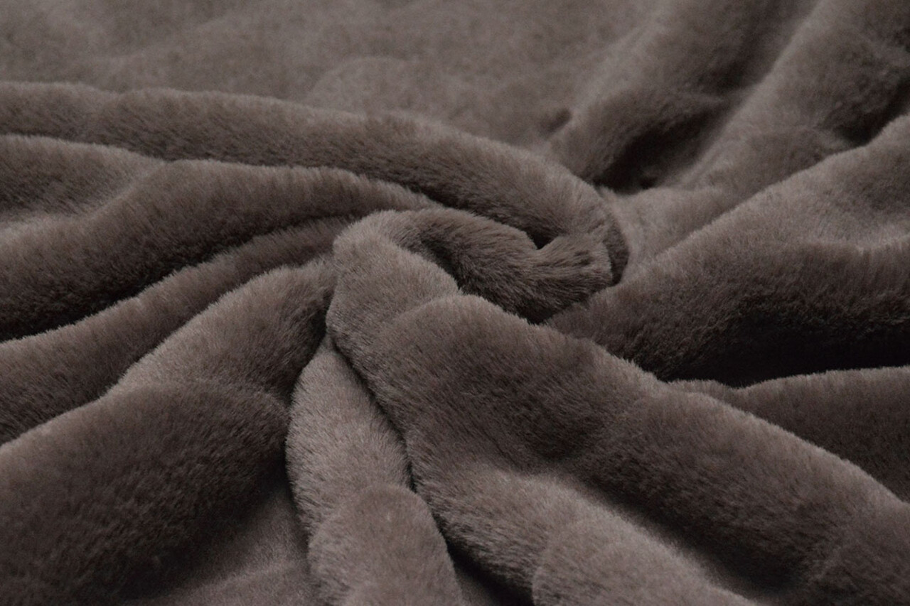 Kurz Zottelplüsch  Mex Braun Mauve