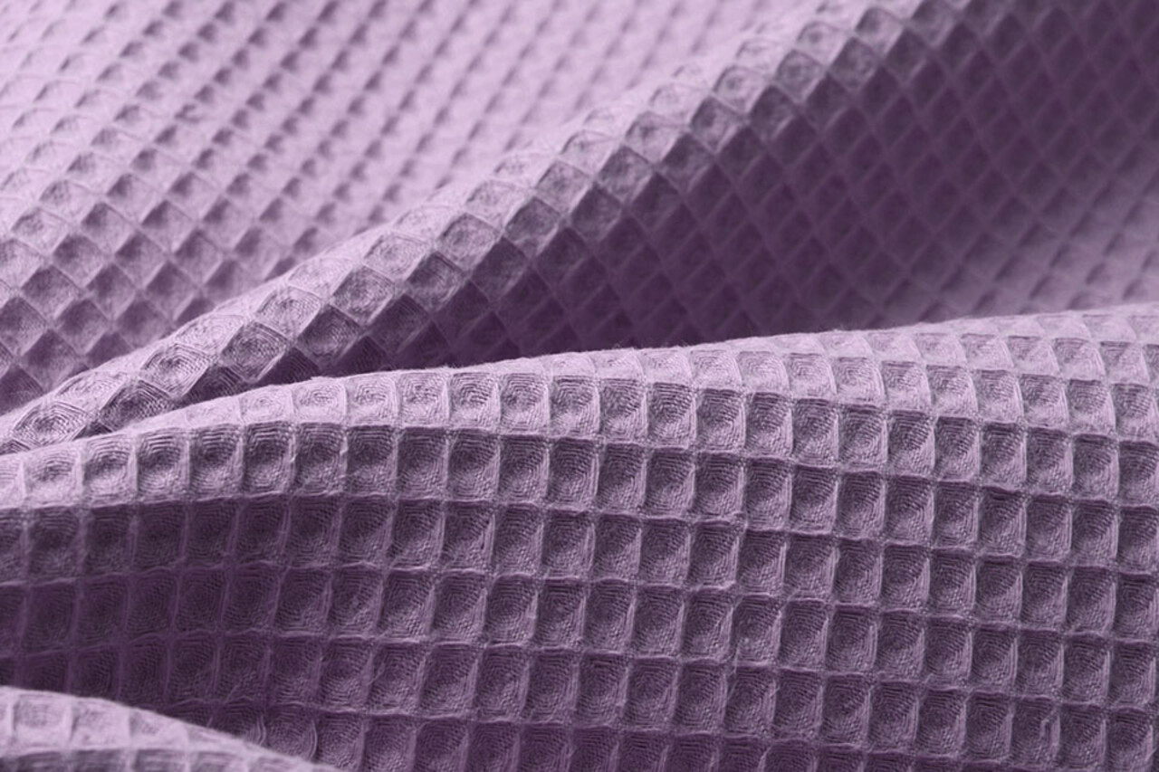 Oeko-Tex®  Waffle Pique Fabric Lilac