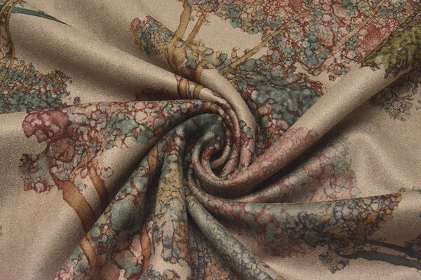 Light Scuba Suede Bunga Beige Light Scuba Suede Bunga Beige