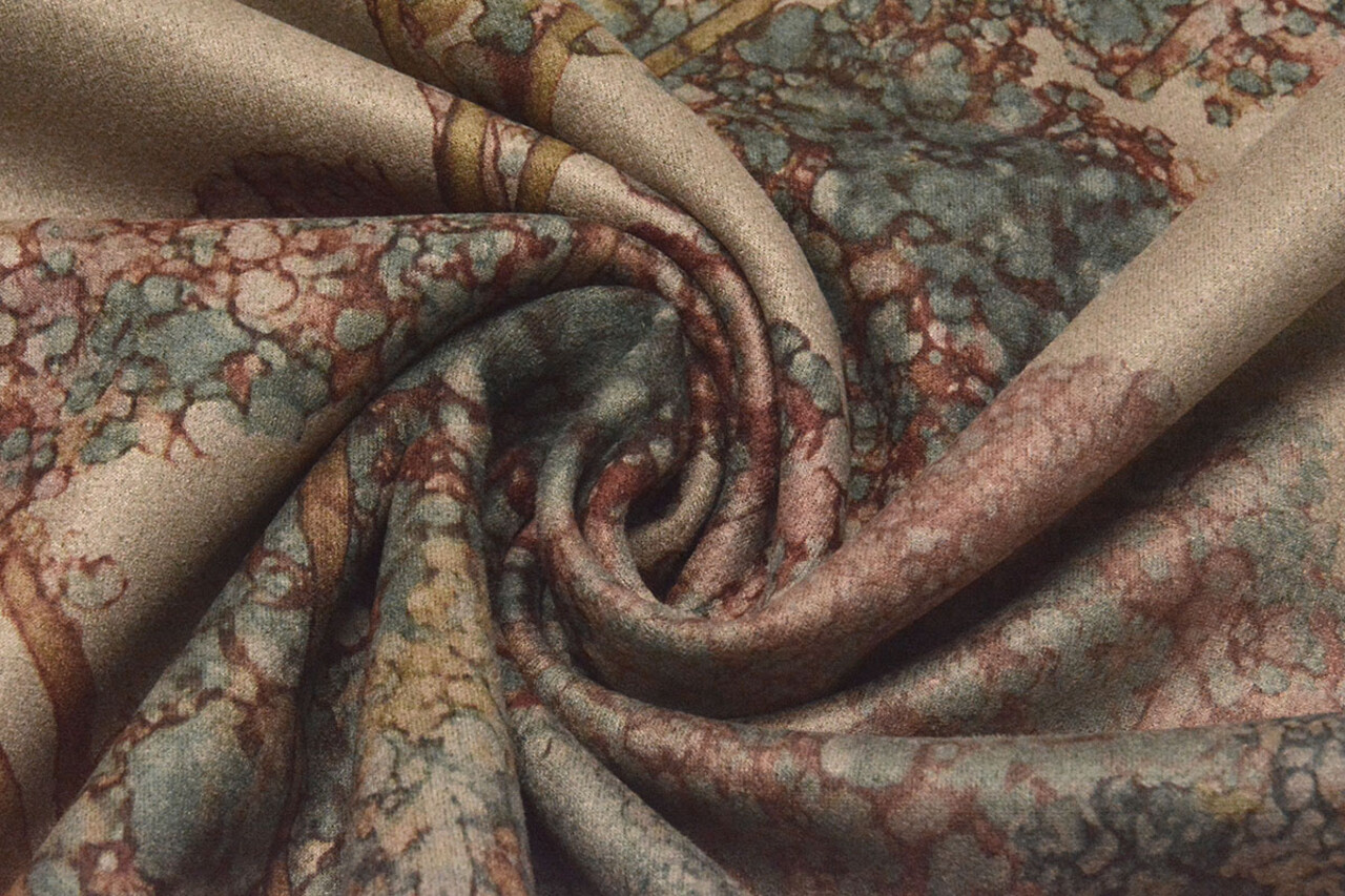 Light Scuba Suede Bunga Beige Light Scuba Suede Bunga Beige