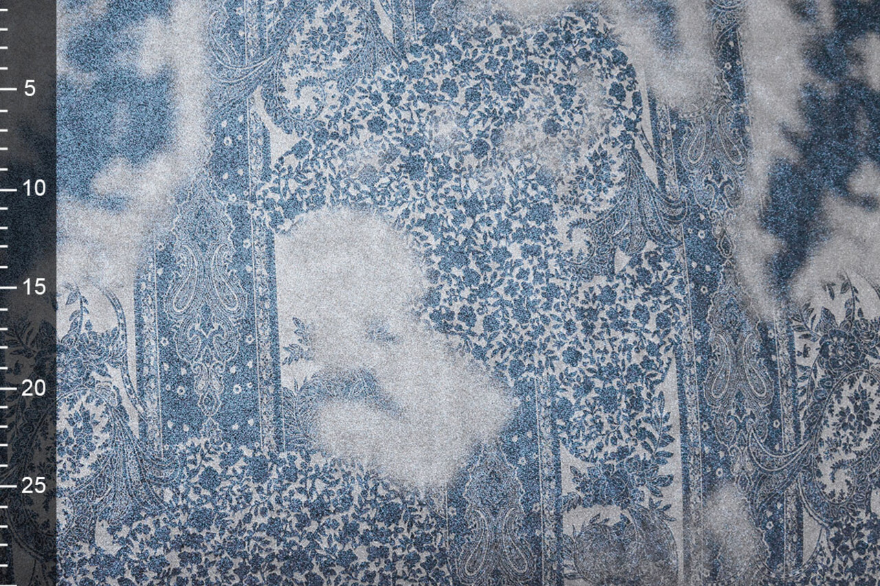 Jersey Lamé Lou Blauw