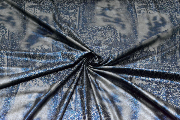 Jersey Lamé Lou Azul Jersey Lamé Lou Azul
