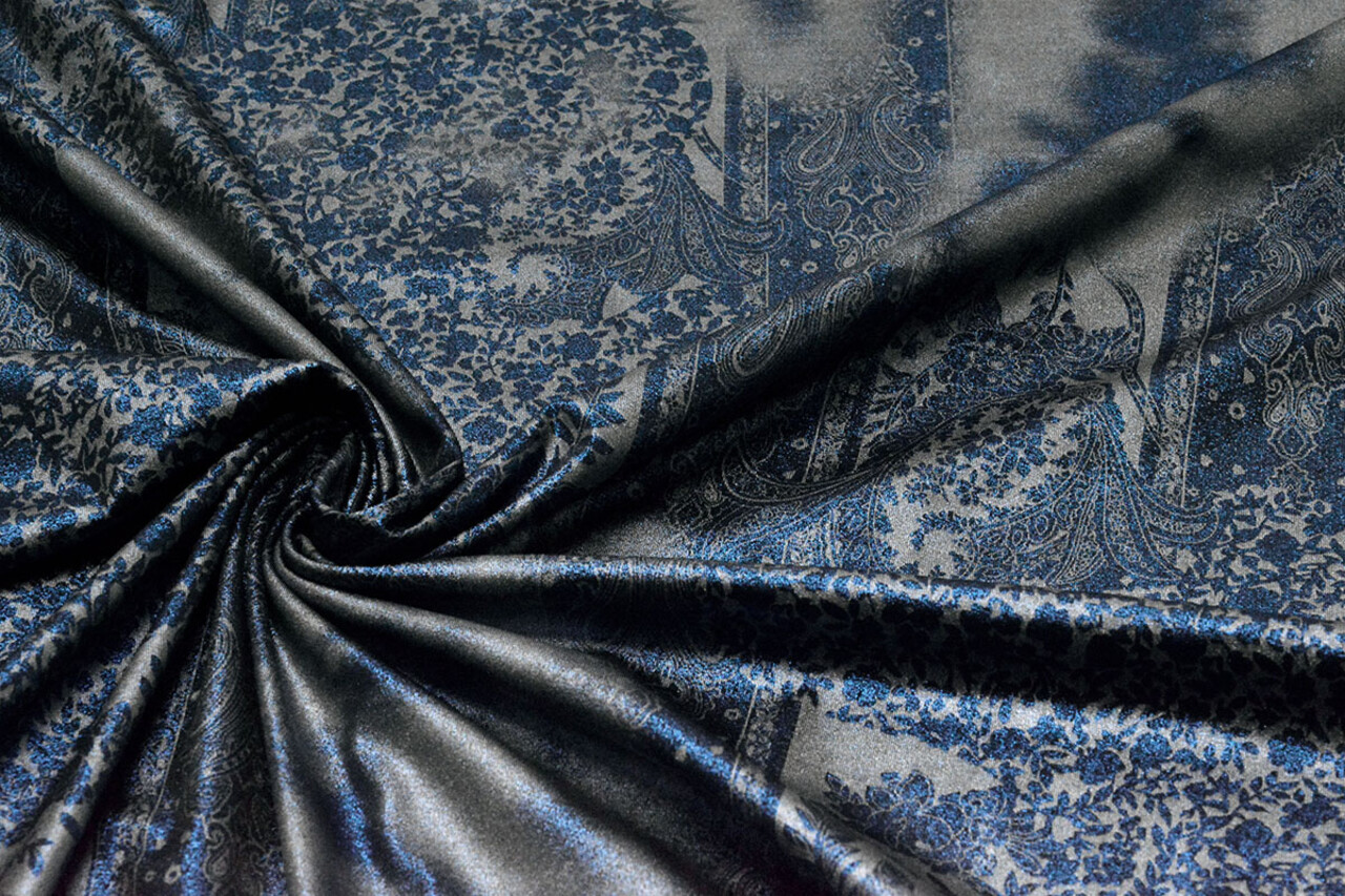 Jersey Lamé Lou Blauw