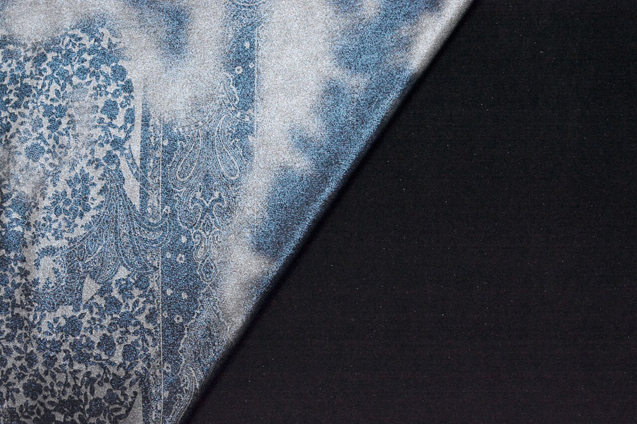 Jersey Lamé Lou Blauw