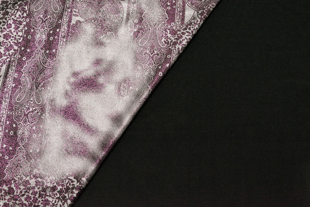 Jersey Lamé Lou Cyclamen