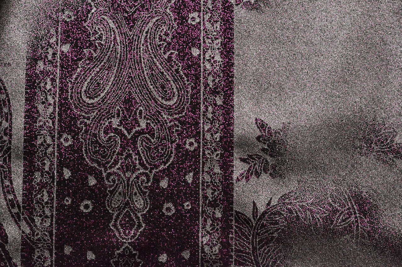 Jersey Lamé Lou Cyclamen