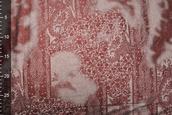 Jersey Lamé Lou Wine Red