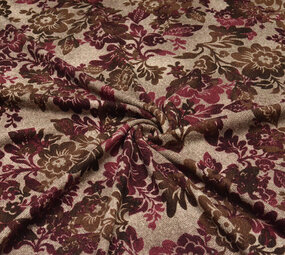 Invierno Jersey Kwiaty Marrón Rojo Vino Invierno Jersey Kwiaty Marrón Rojo Vino