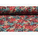 Invernale Jersey Kwiaty Petrolio Rosso Invernale Jersey Kwiaty Petrolio Rosso