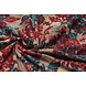Invernale Jersey Kwiaty Petrolio Rosso Invernale Jersey Kwiaty Petrolio Rosso