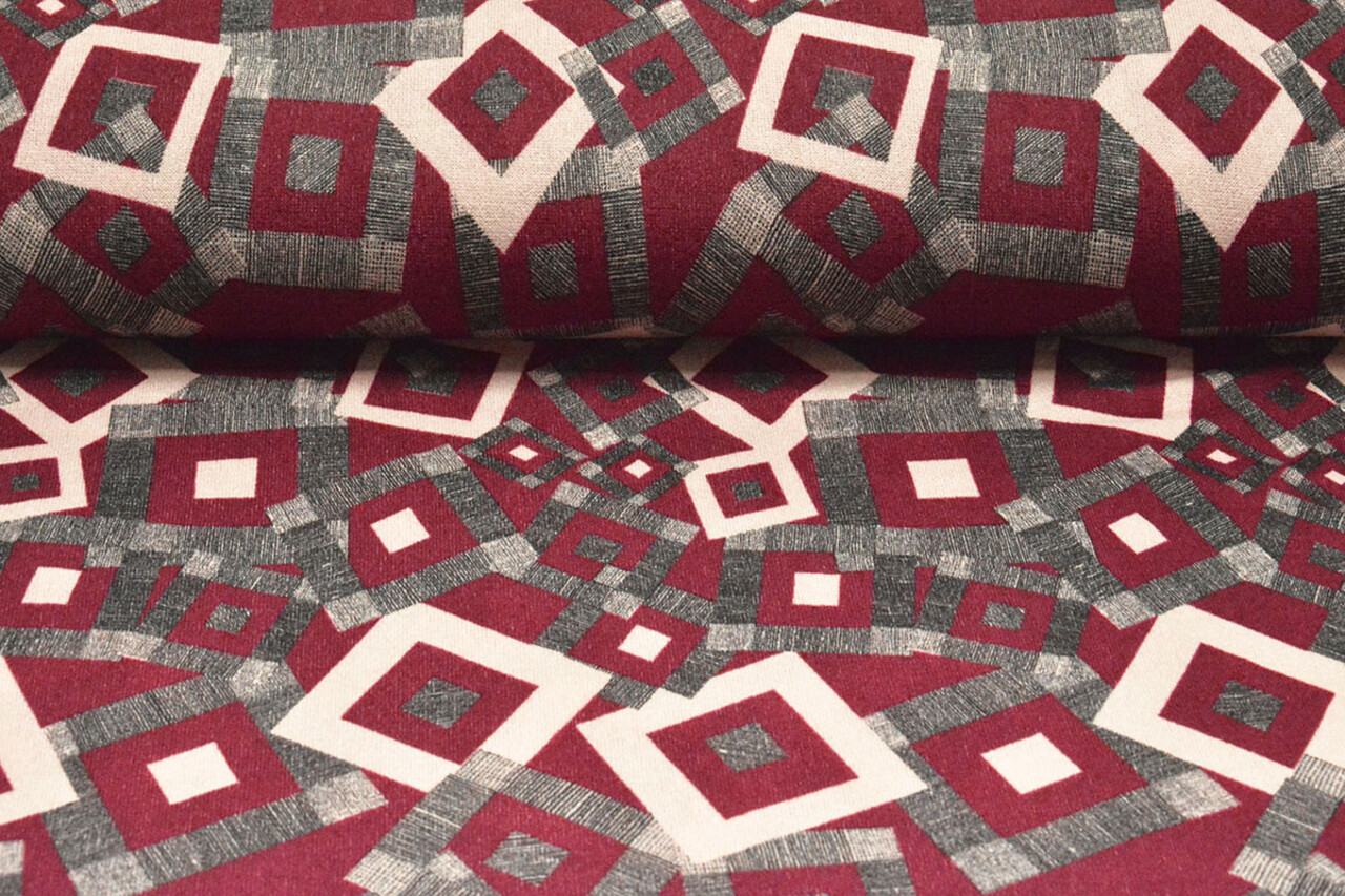Winter Jersey Maze Red