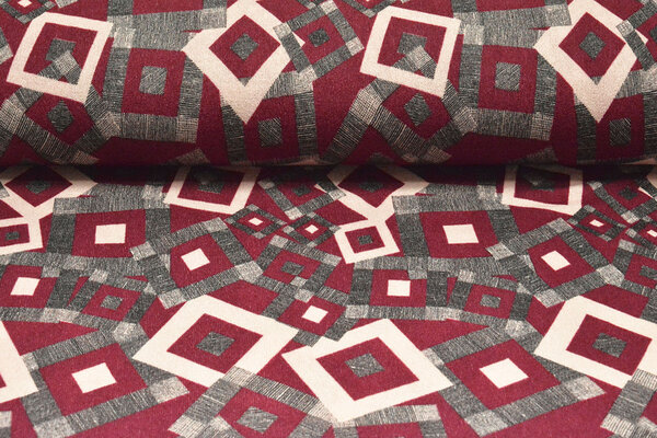 Winter Jersey Maze Red